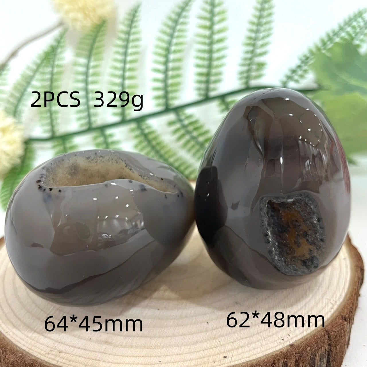 Different Maerail Druzy Egg Natural Raw Geode From IG Crystal
