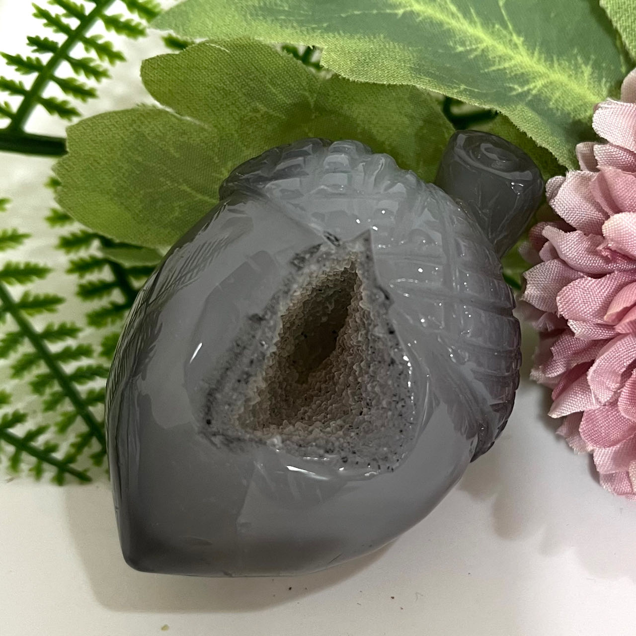 Any 2PCS Druzy Pine Cones Natural Raw Geode From IG Crystal