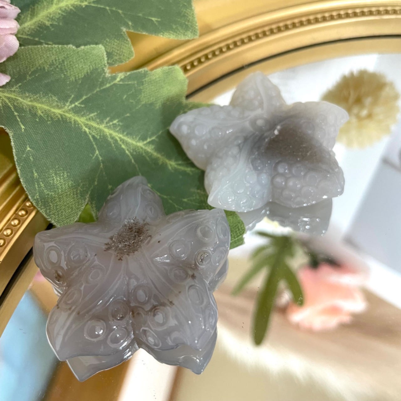 Stochastic 10PCS Star Shape Crystal Agate From IG Crystal