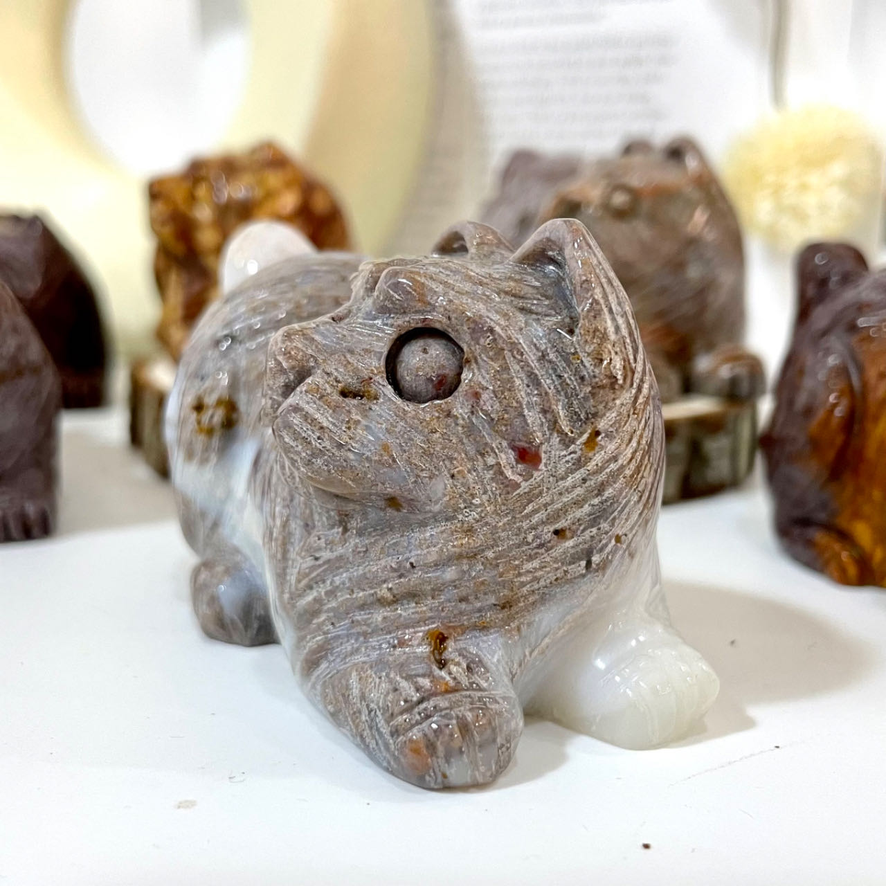 1PCS Different Maerail Cat Crystals Polychrome Stochastic From IG Crystal