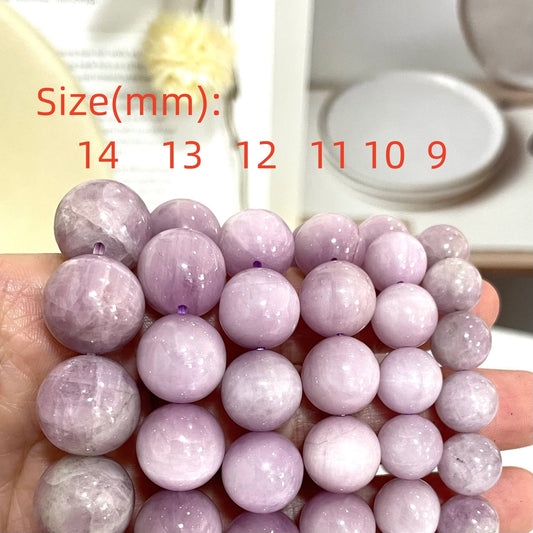 Kunzite Bracelet 9~14mm Energy Healing Crystals Jewelry for Women DIY Bracelet From IG Crystal