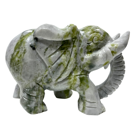 1 Count Big Elephant Jade Healing Crystal Gem Reiki Healing Home Decor Crystal Jewelry Shop Pretty Crystals From IG Crystal