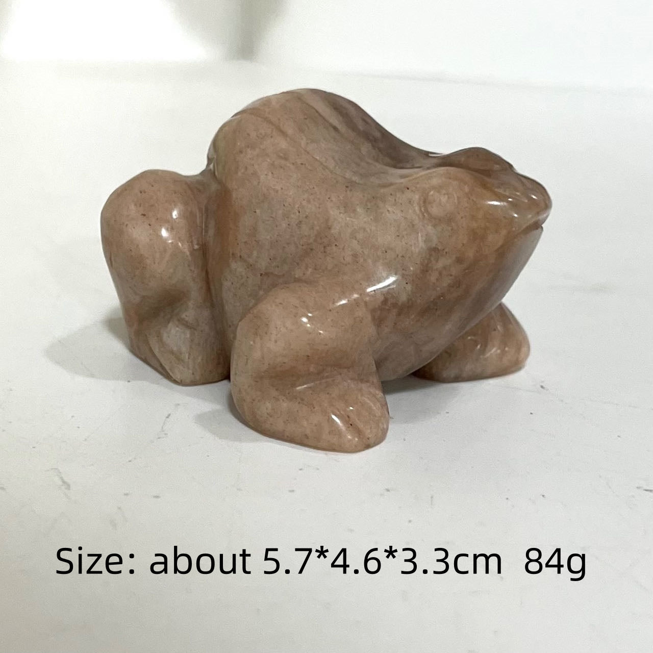 Peach Moonstone Animals Crystal Frog Wolf Flower Fairy Dog Fish Chicken Dinosaur Seal Bear Cat Dolphin Healing Stone Home Decoration From IG Crystal