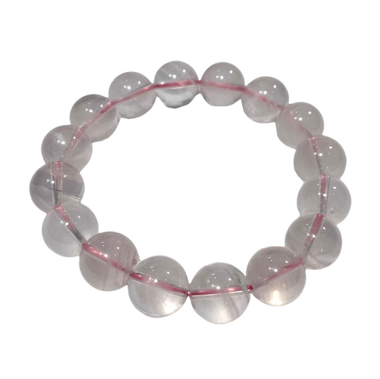 High Quality Rose Quartz Bracelet 9~15mm Energy Healing Crystals Jewelry for Women DIY Bracelet From IG Crystal