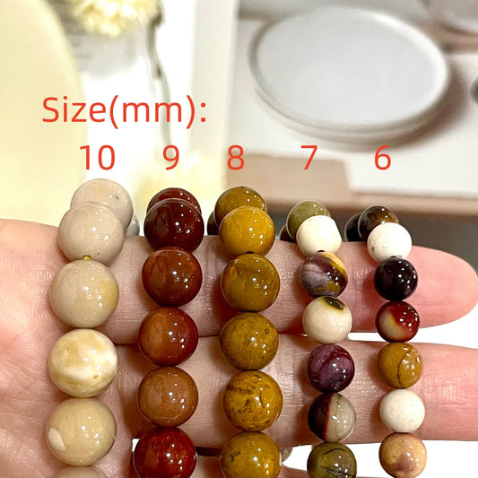 Moonkaite Jasper Bracelet 6~10mm Energy Healing Crystals Jewelry for Women DIY Bracelet From IG Crystal
