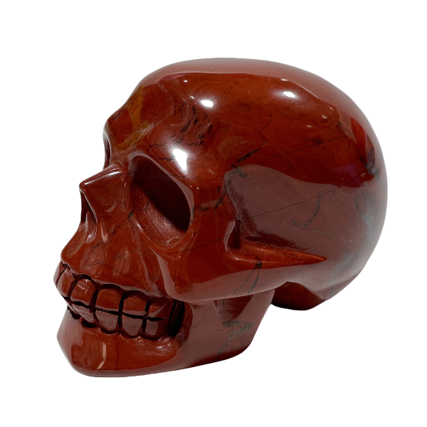 1 Count Red Jasper Skull Crystal Carving Natural Stone Gem Mining Chakra Balancing Reiki Healing Crystal Mystery Crystal Display Crystal Shopping Online Home Office Decor From IG Crystal
