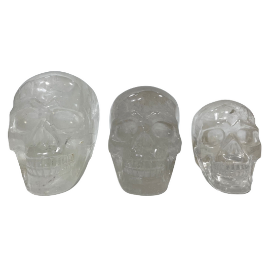 1 Count Big Clear Quartz Skull Healing Crystal Gem Reiki Healing Home Decor Crystal Jewelry Shop Pretty Crystals From IG Crystal
