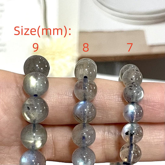 Moonstone Bracelet 7~9mm Energy Healing Crystals Jewelry for Women DIY Bracelet From IG Crystal
