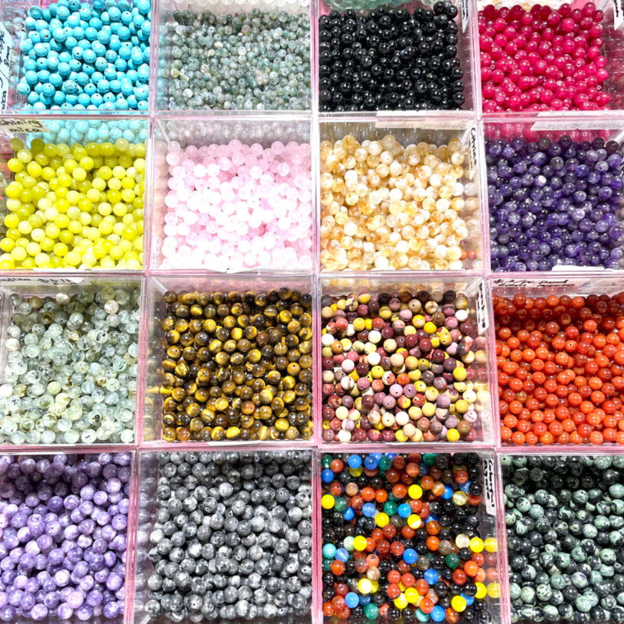 DIY 8mm 100 Counts Beads With Spacer Needle Black Onyx Agate Lepidolite Prehnite Lemon Jade Turquoise Yellow Tiger Eye Rose Quartz Red Jasper Moss Agate Amethyst Black Obsidian Original Natural Stone Beads Gemstone Round Loose Beads From IG Crystal