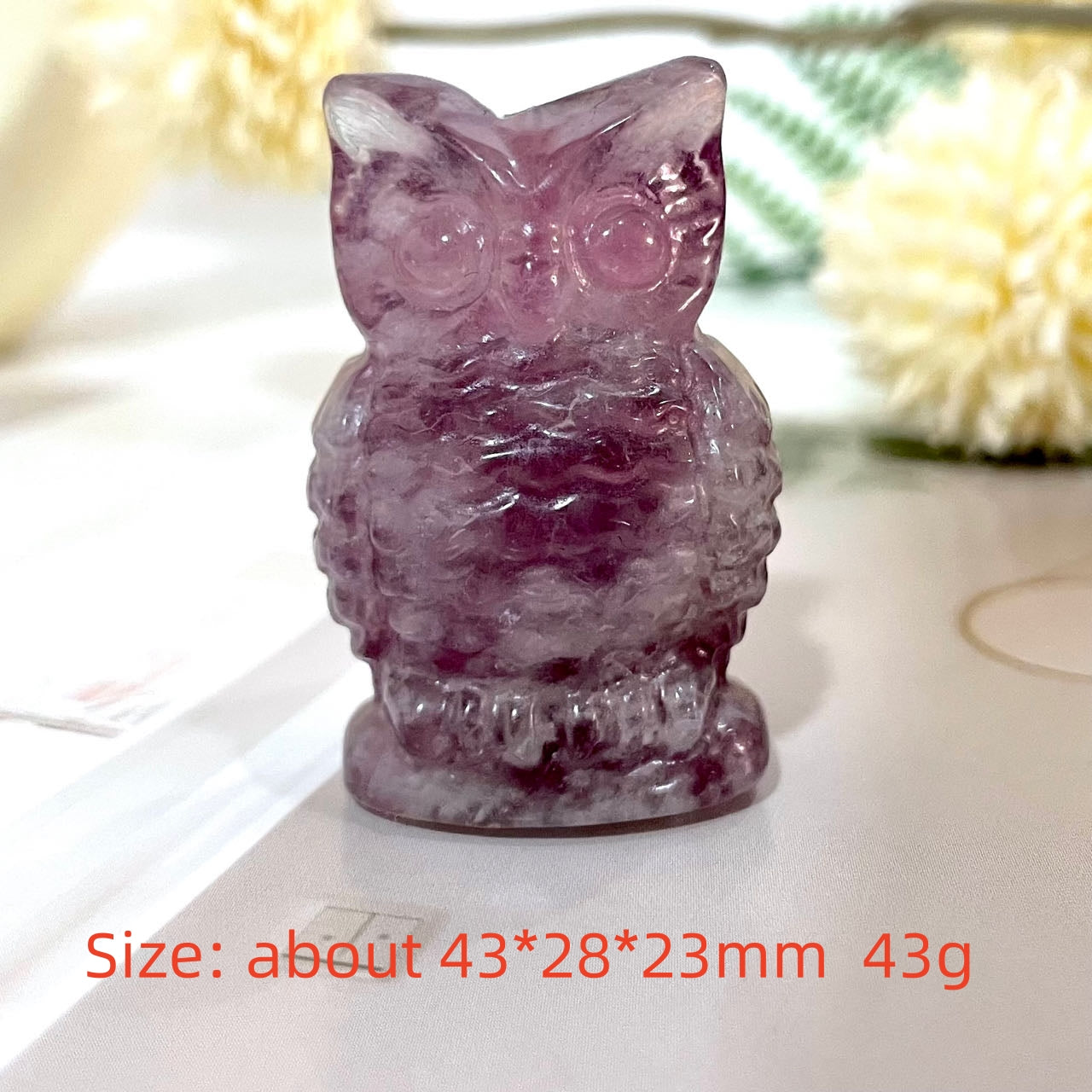 3 Counts Small High Quality Natural Fluorite Carving Crystals Duck Elephant Owl Lion Head Buddha Healing Stone Home decoration From IG Crystal