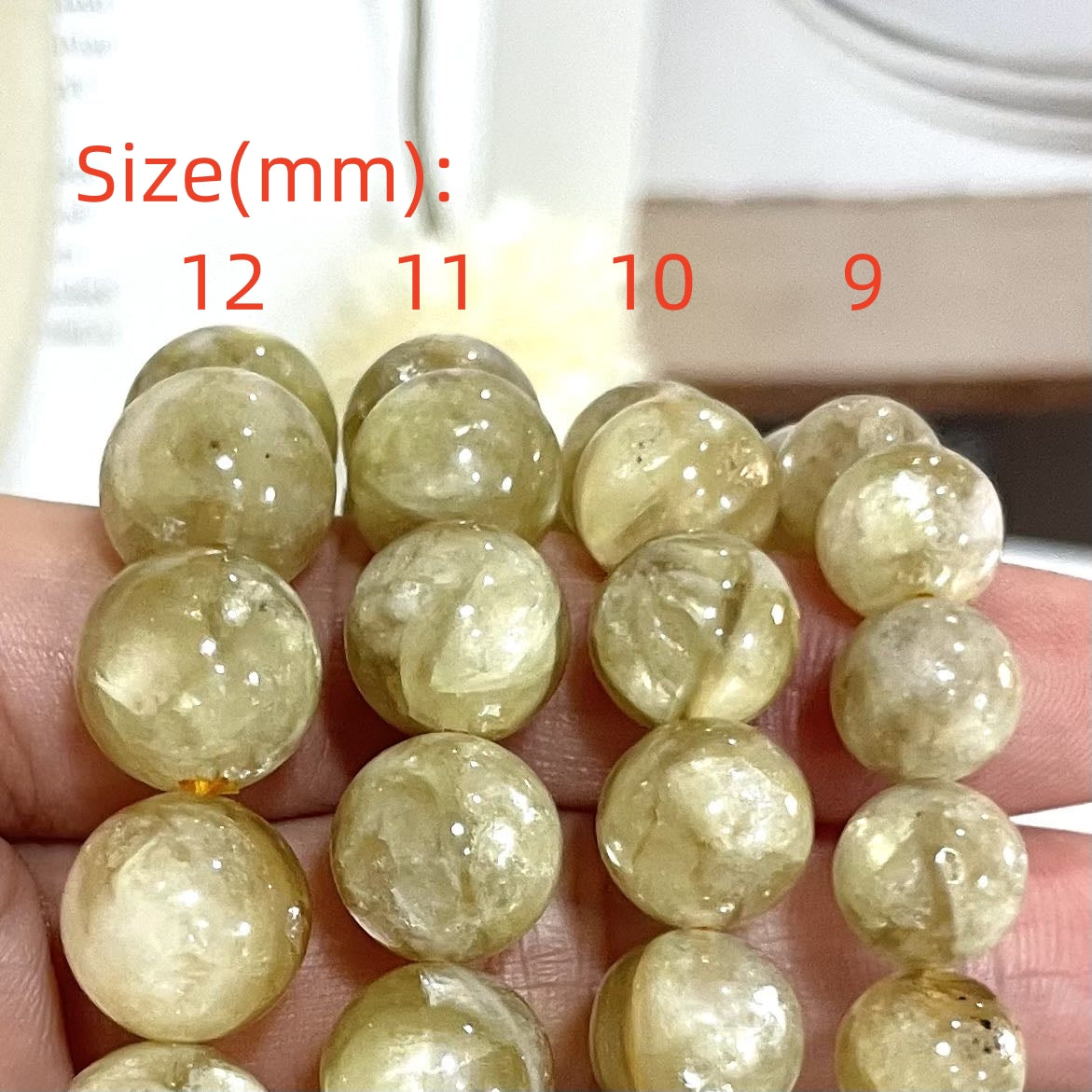 Golden Mica Bracelet 9~12mm Energy Healing Crystals Jewelry for Women DIY Bracelet From IG Crystal