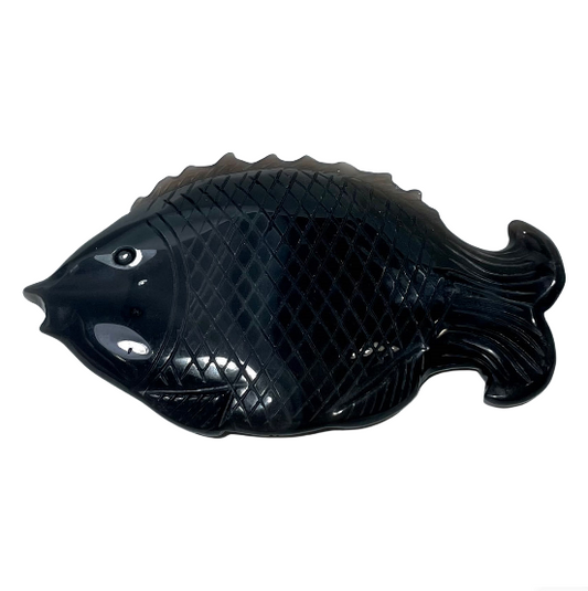 1 Count Black Agate Fish Crystal Healing Crystal Gem Reiki Healing Home Decor Crystal Jewelry Shop Pretty Crystals From IG Crystal