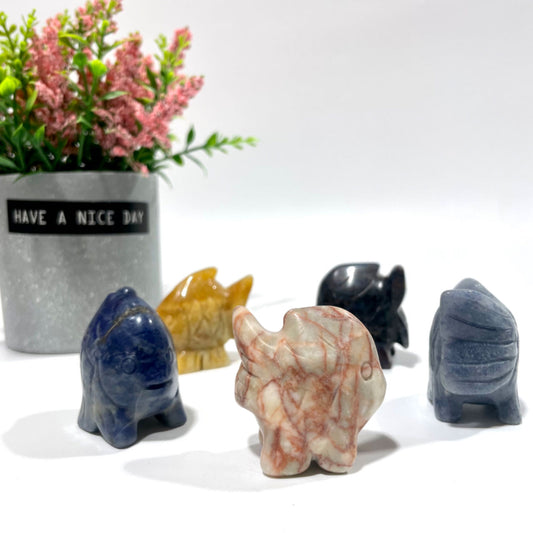5 Counts Various Materials Goldfish Crystal Carving Healing Crystal Gem Reiki Healing Home Decor Crystal Jewelry Shop Pretty Crystals From IG Crystal