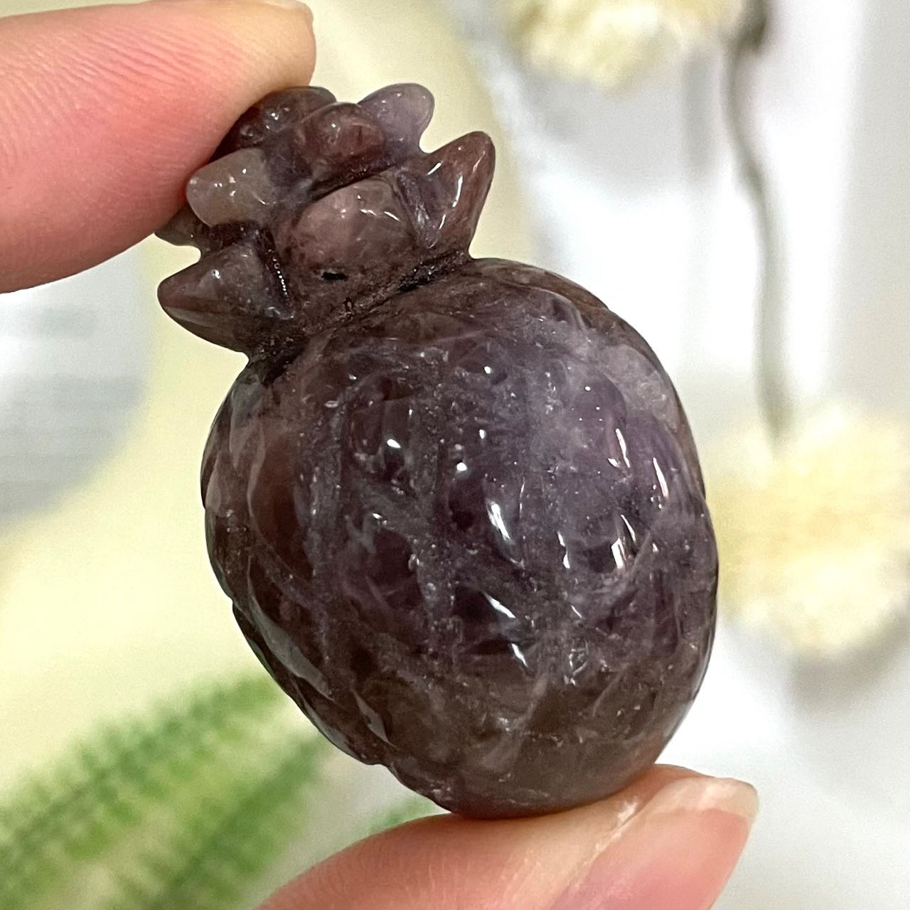 4PCS Small Amethyst Pineapple Healing Crystal Home Decoration From IG Crystal