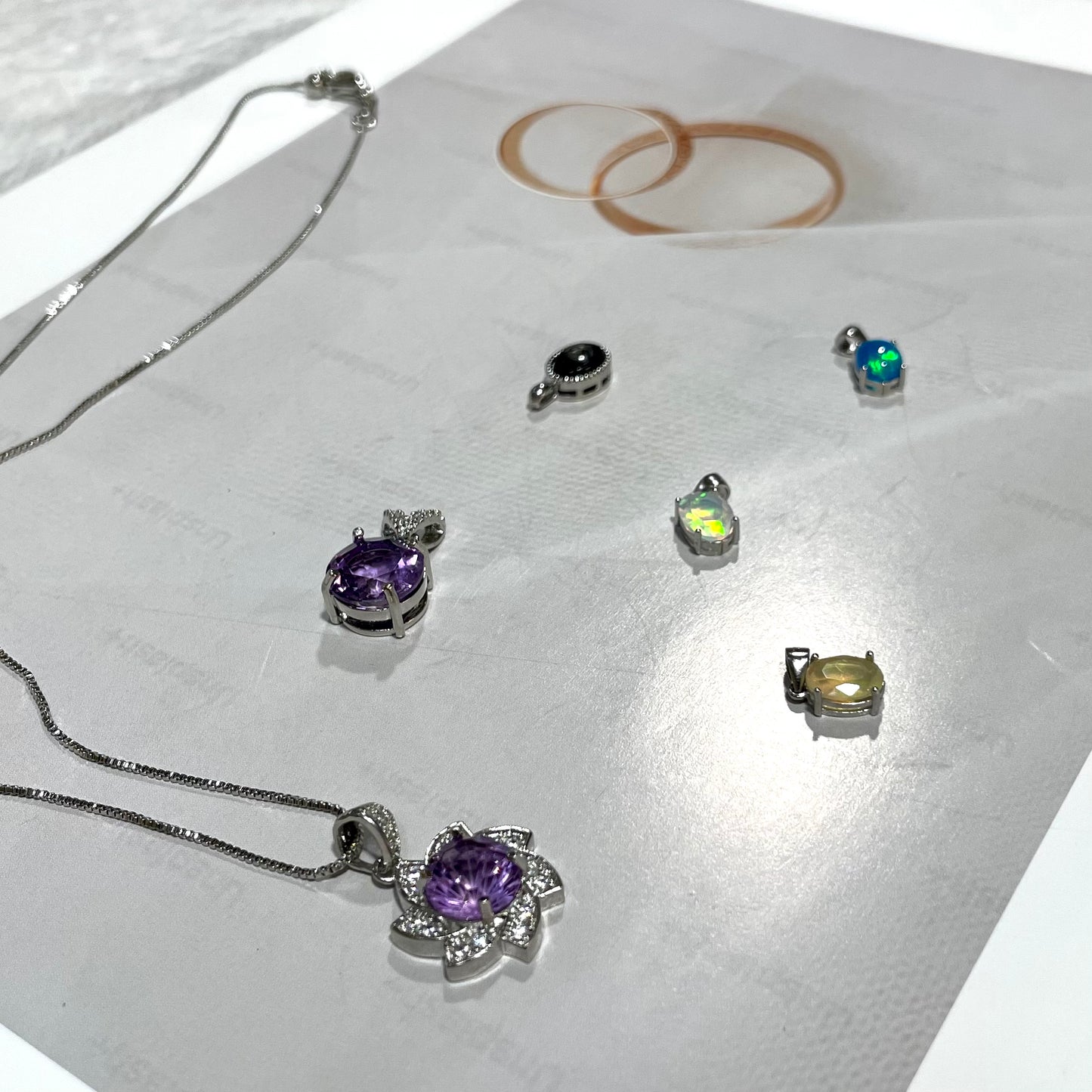 Amethyst Opal Necklace Healing Stones Natural Stone Chakra Balancing Reiki Jewelry For Women And Girl From IG Crystal