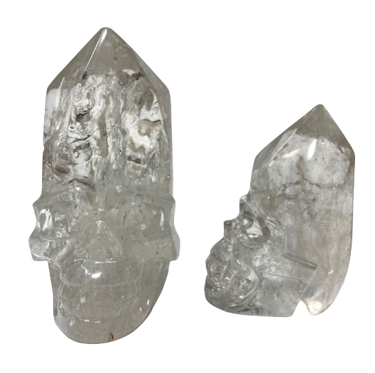 Clear Quartz Tall Skull Crystal Healing Crystal Gem Reiki Healing Home Decor Crystal Jewelry Shop Pretty Crystals From IG Crystal