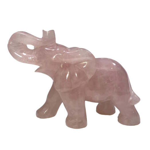 1 Count High Quality Rose Quartz Elephant Crystal Carving Healing Crystal Gem Reiki Healing Home Decor Crystal Jewelry Shop Pretty Crystals From IG Crystal