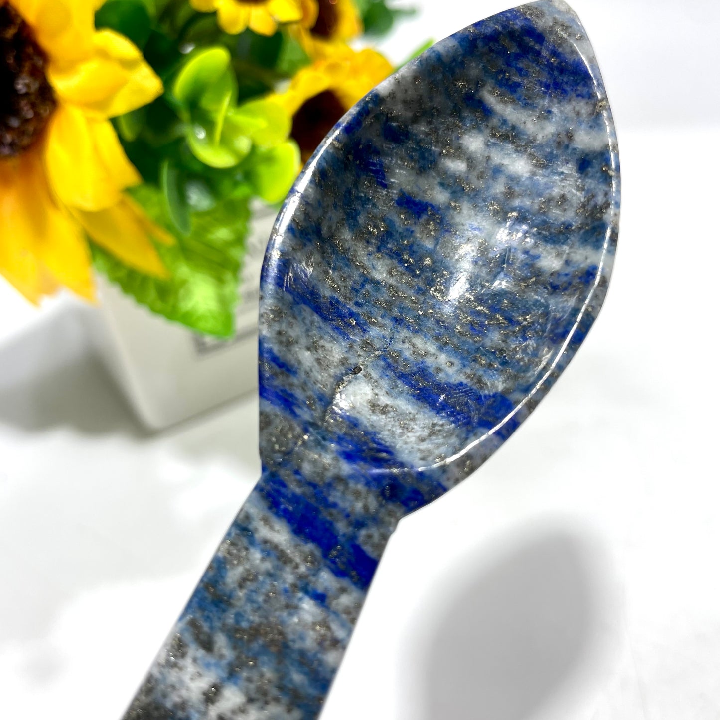 3 Counts Crystal Spoon Scoop Clear Quartz Rose Quartz Amethyst Lapis Lazuli Crystal Carving Healing Stones Natural Stone Chakra Balancing Reiki Home Office Decor From IG Crystal