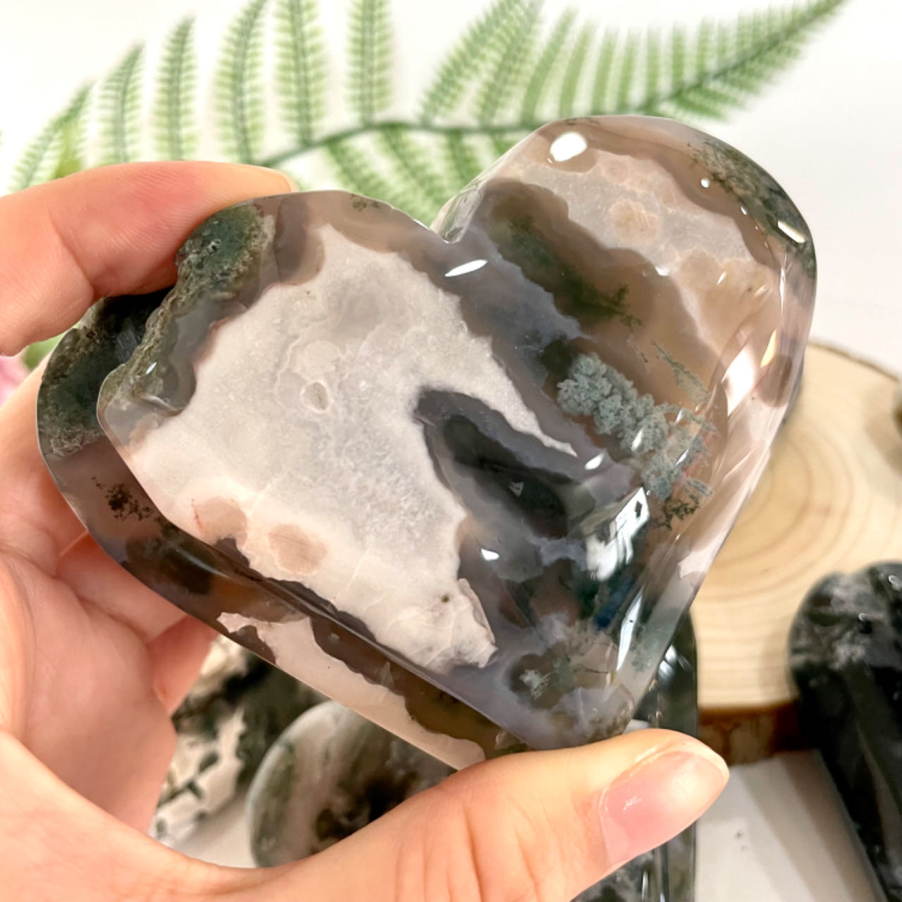 Any 2PCS Double Layer Heart Shape Natural Crystals From IG Crystal