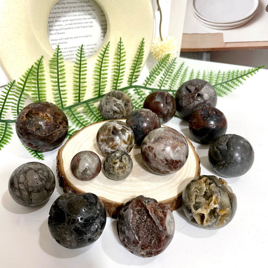 4~7 Counts Small Sphalerite Balls 2.5~5cm Healing Stone Home Decoration From IG Crystal