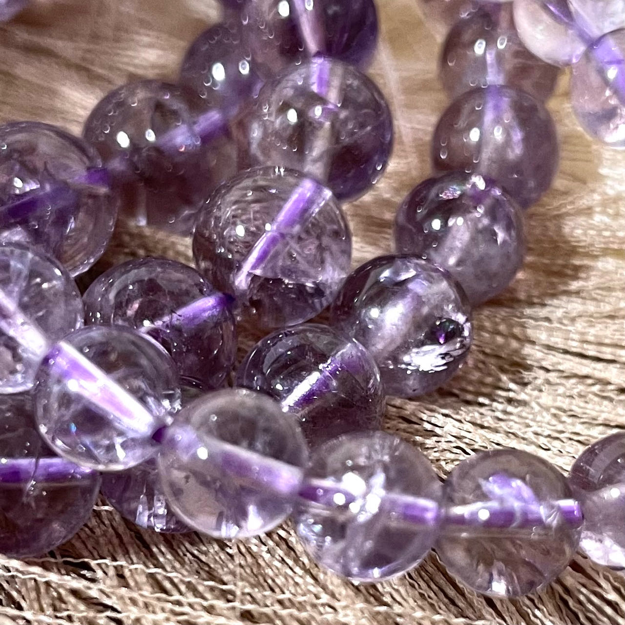 Amethyst Quartz Bracelet 7~12mm Energy Healing Crystals Jewelry for Women DIY Bracelet From IG Crystal