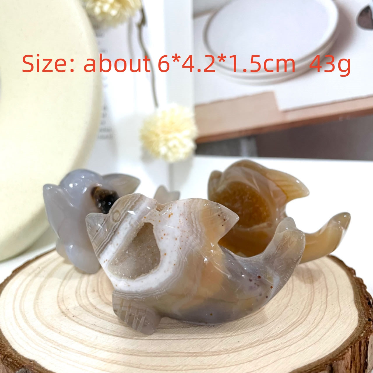 Animals Druzy Natural Raw Geode Agate Penguin Dolphin Horse Owl Fish Turtle Dinosaur Unicorn Fox Frog Eagle Snail Healing Stone Home Decoration From IG Crystal