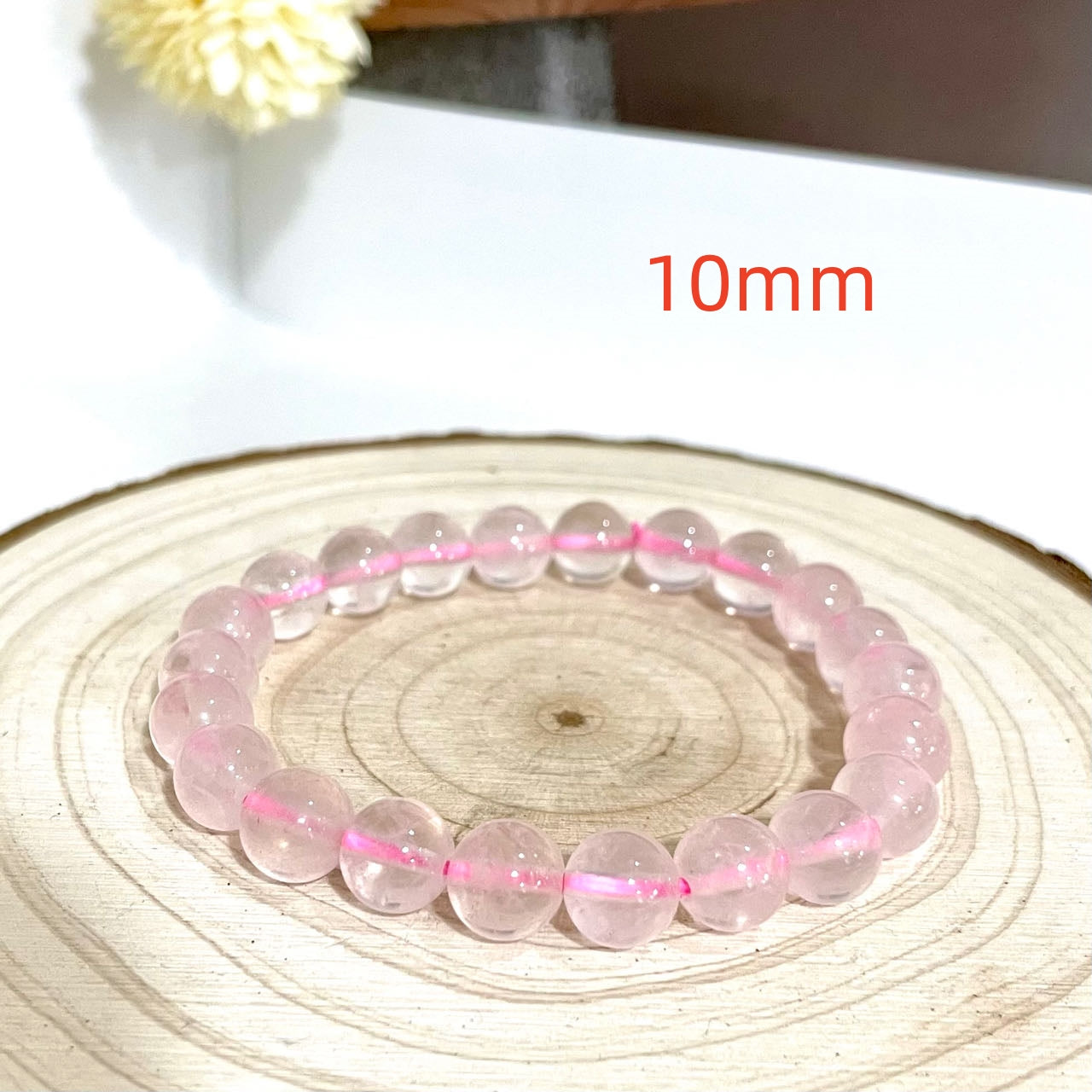 Rose Quartz Bracelet 8mm 10mm Energy Healing Crystals Jewelry for Women DIY Bracelet From IG Crystal