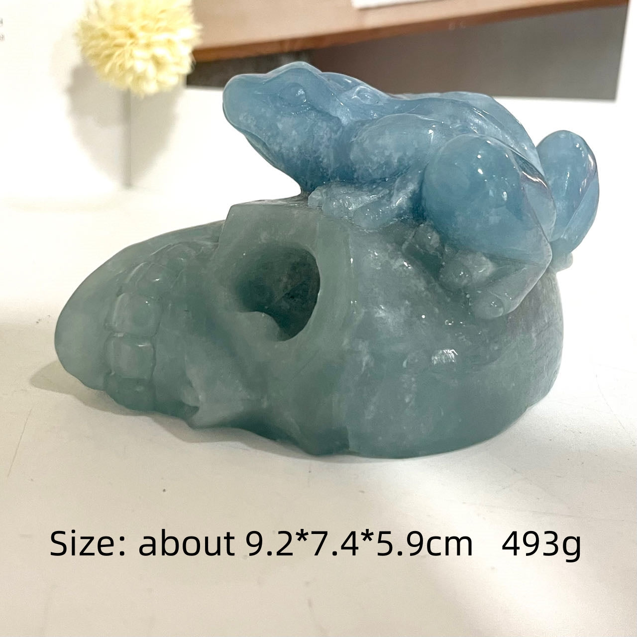 Aquamarine Animals Crystal Rhinoceros Skull And Frog Octopus Skull Healing Stone Home Decoration Stochastic 1PCS From IG Crystal