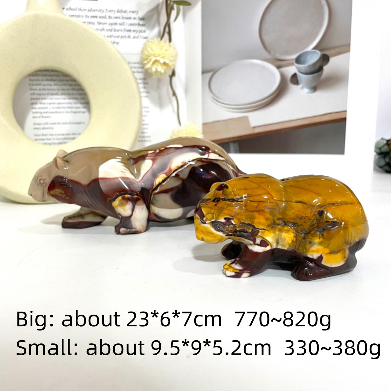 Moonkaite Jasper Animals Crystal Stochastic 1PCS Dog Squirrel Dinosaur Healing Stone Home Decoration From IG Crystal