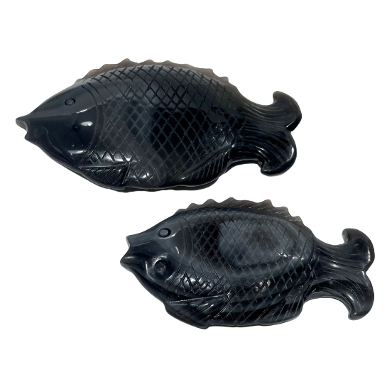 1 Count Black Agate Fish Crystal Healing Crystal Gem Reiki Healing Home Decor Crystal Jewelry Shop Pretty Crystals From IG Crystal