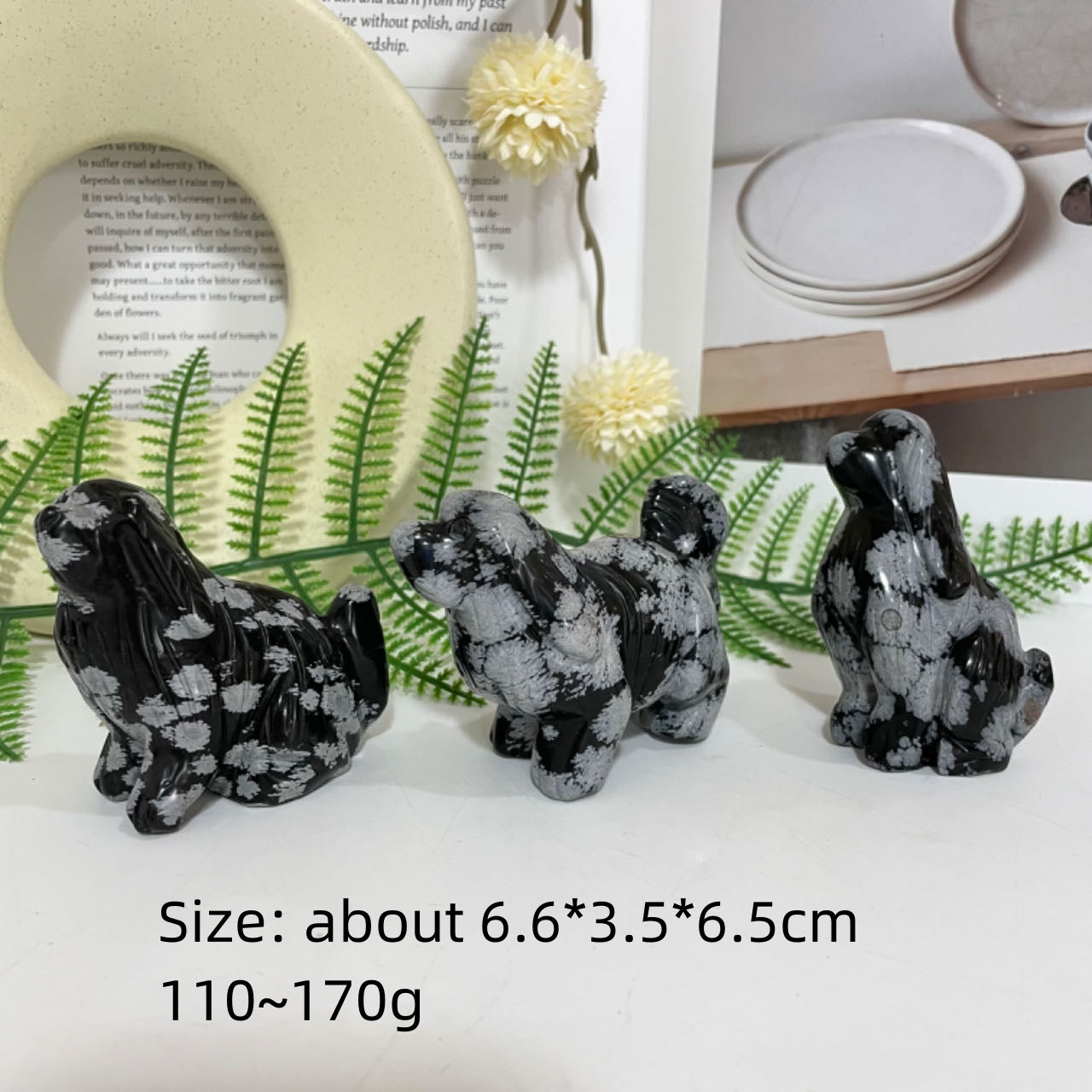 Snow Flake Obsidian Animals Crystal Turtle Dog Rabbit Frog Dolphin Fish Shark Bird Crocodile Owl Seal Healing Stone From IG Crystal