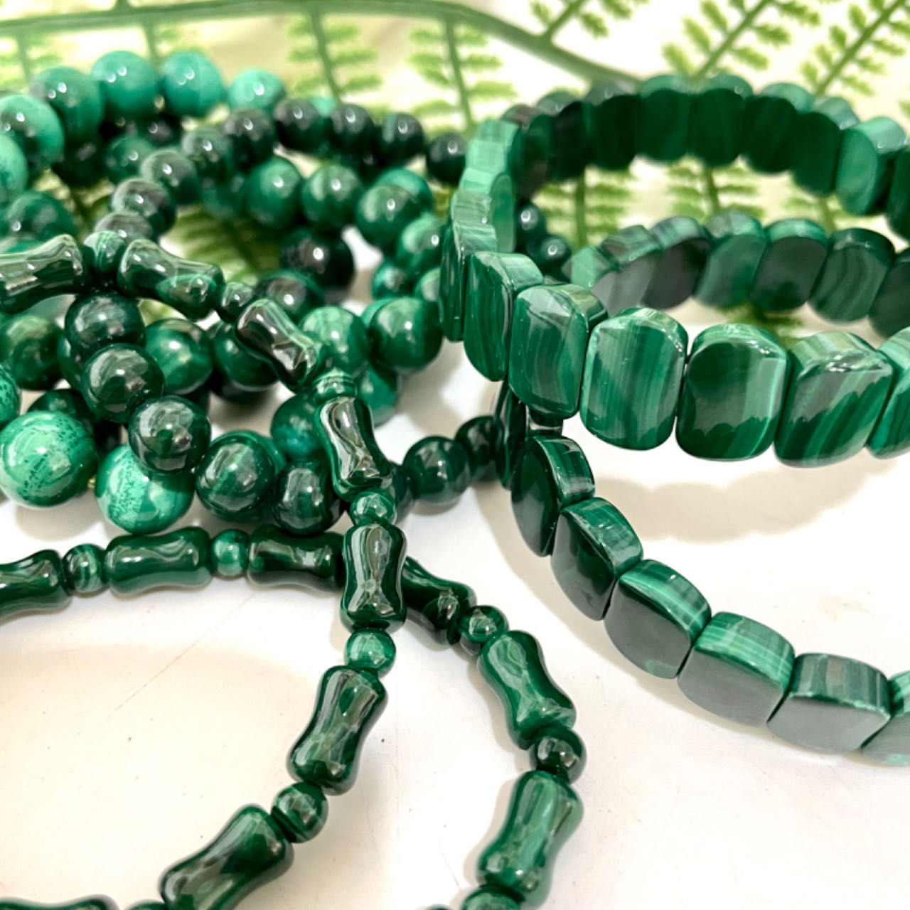 Malachite Bracelet 7~11mm Energy Healing Crystals Jewelry for Women DIY Bracelet From IG Crystal