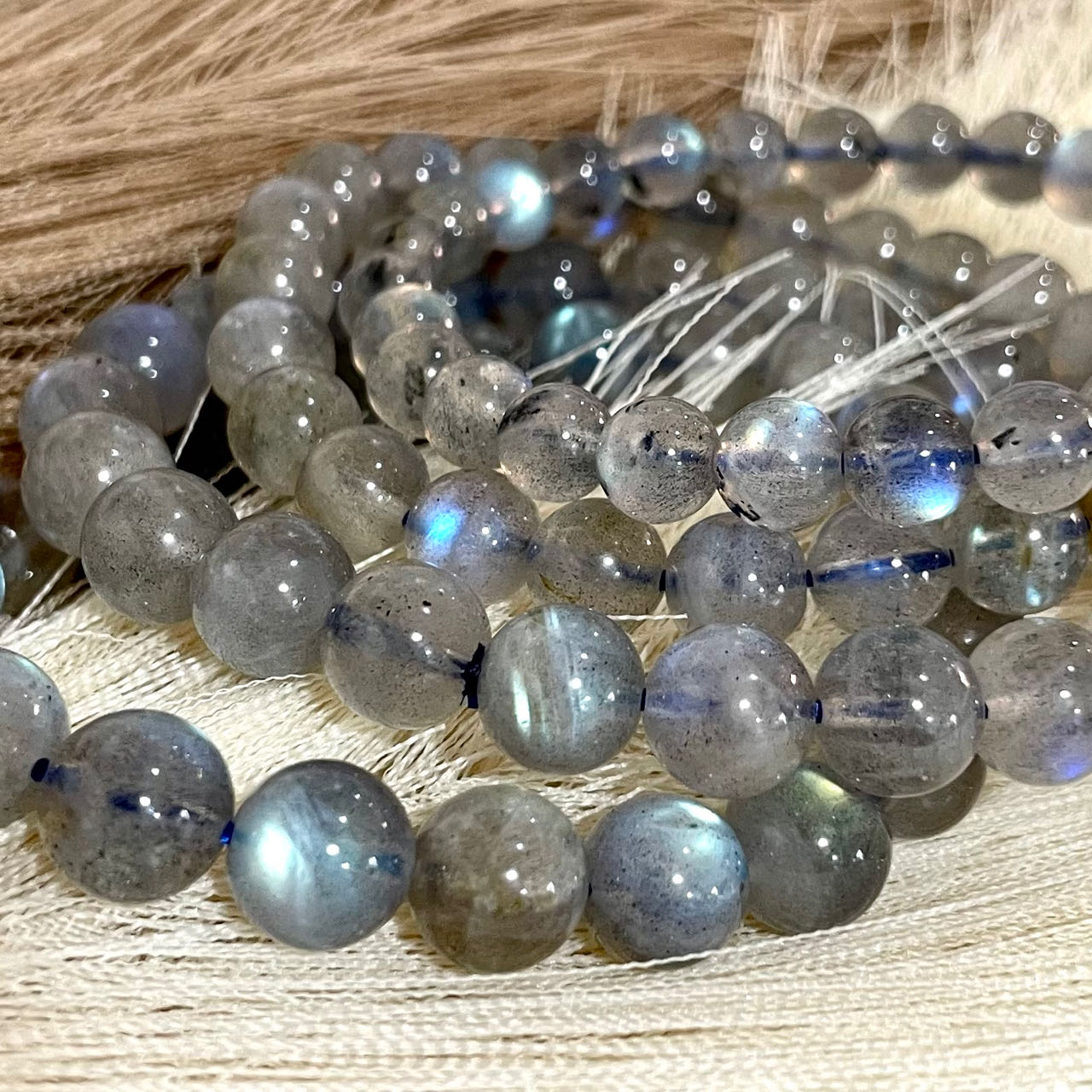 Moonstone Bracelet 7~9mm Energy Healing Crystals Jewelry for Women DIY Bracelet From IG Crystal