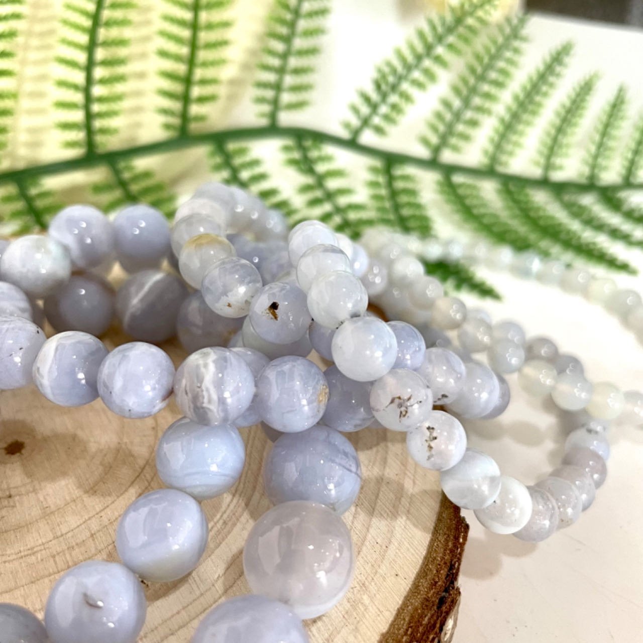 Blue Lace Agate Bracelet 6~12mm Energy Healing Crystals Jewelry for Women DIY Bracelet From IG Crystal