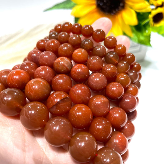 Red Carnelian Agate Bracelets 8~14mm Natural Crystals Healing Stones Crystal Jewelry Shop Pretty Crystals From IG Crystal