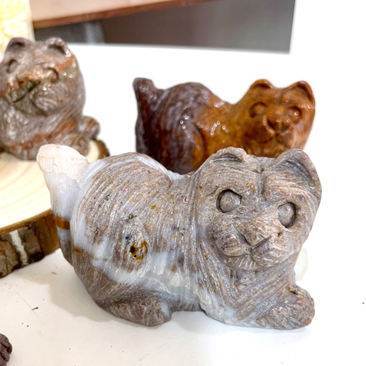 1PCS Different Maerail Cat Crystals Polychrome Stochastic From IG Crystal