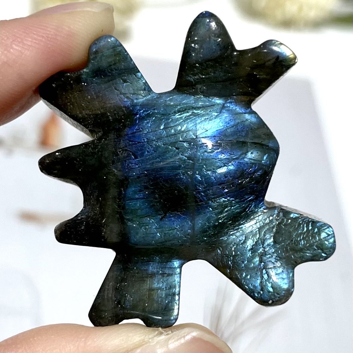 Labradorite Spider Crystal Healing Crystal Home Decoration From IG Crystal