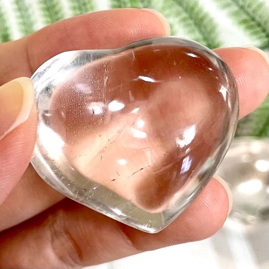 4~7 Counts Heart Shape Clear Quartz Crystal Reiki Crytsal Healing Stone Home Decor From IG Crystal