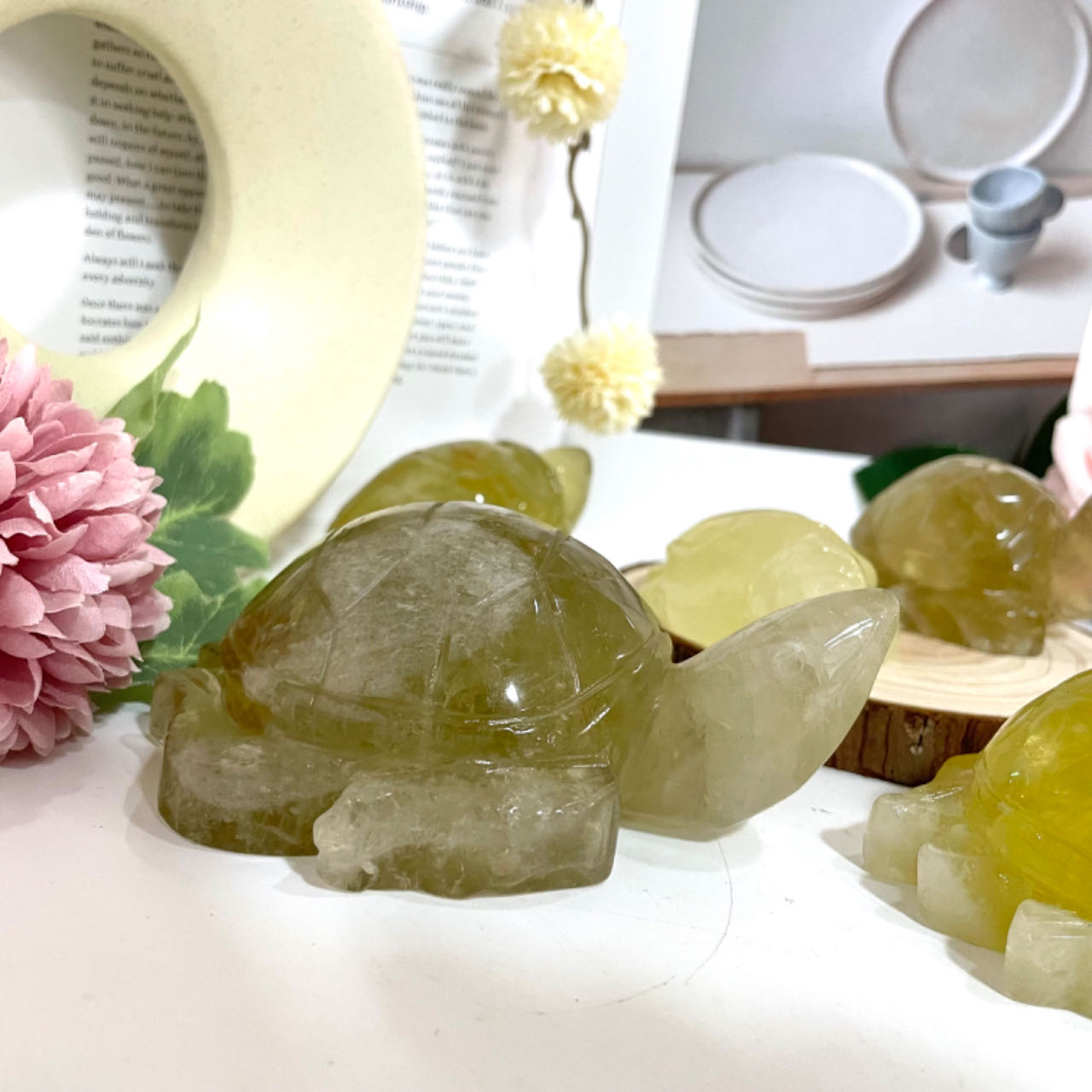 Yellow Crystal Turtle High Quality Natural Crystals From IG Crystal