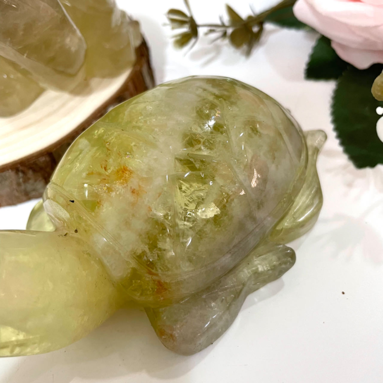 Yellow Crystal Turtle High Quality Natural Crystals From IG Crystal