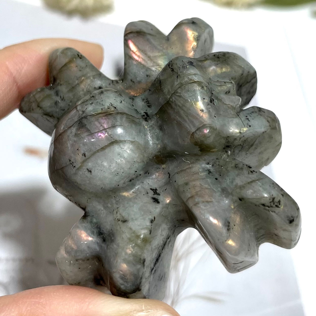 Labradorite Spider Crystal Healing Crystal Home Decoration From IG Crystal