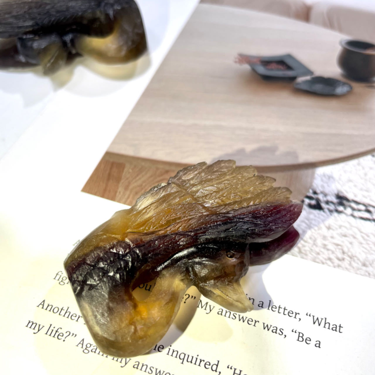 2 Counts Fluorite Swan Crystal Carving Healing Crystal Gem Reiki Healing Home Decor Crystal Jewelry Shop Pretty Crystals From IG Crystal
