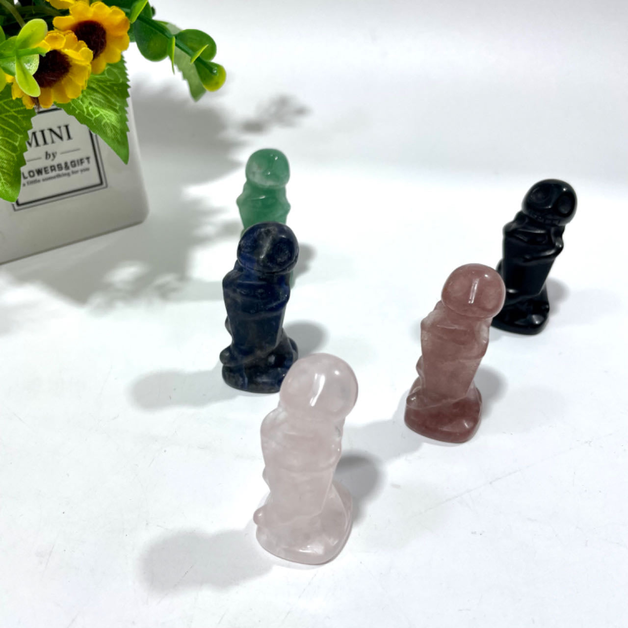 3 Counts Various Materials Halloween Jack Gravestone Crystal Carving Healing Crystal Gem Reiki Healing Home Decor Crystal Jewelry Shop Pretty Crystals From IG Crystal