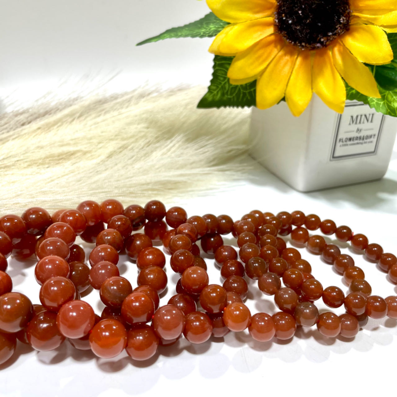 Red Carnelian Agate Bracelets 8~14mm Natural Crystals Healing Stones Crystal Jewelry Shop Pretty Crystals From IG Crystal