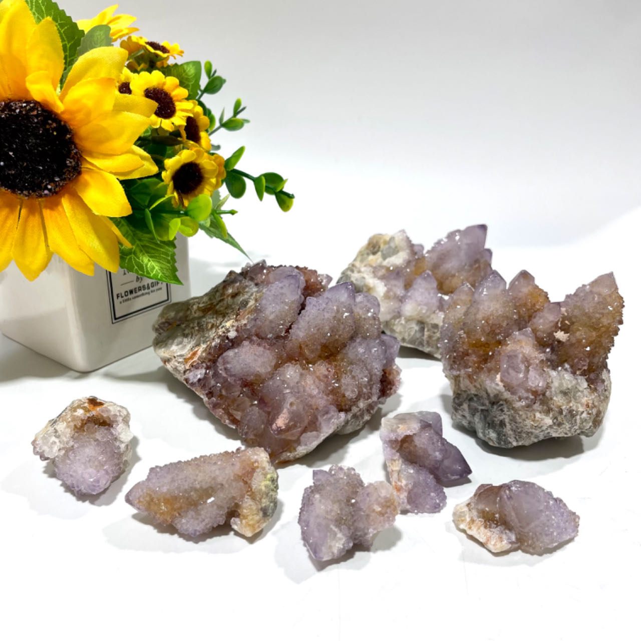 Amethyst Spirit Quartz Cluster Geode Healing Crystal Gem Reiki Healing Home Decor Crystal Jewelry Shop Pretty Crystals From IG Crystal