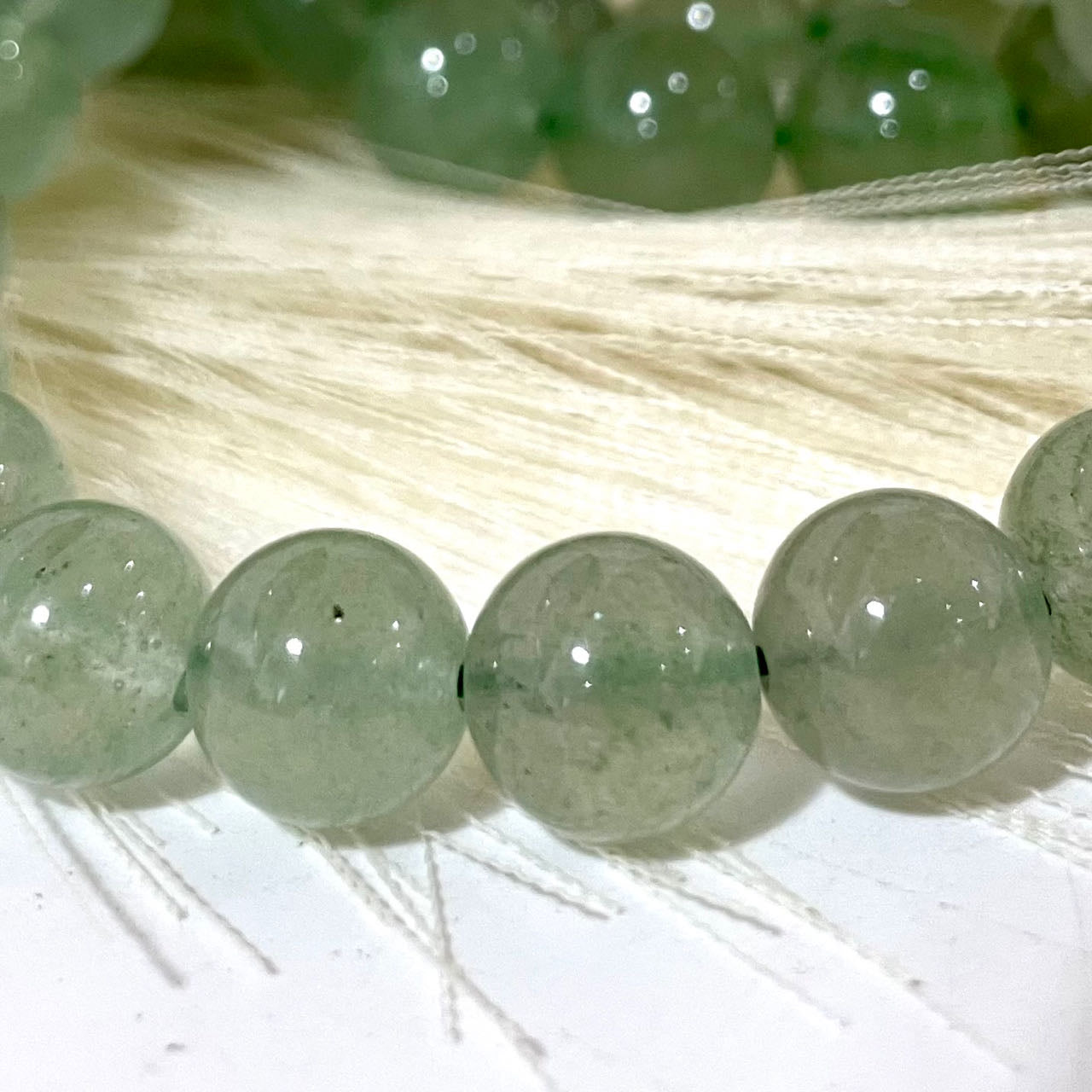 Green Strawberry Quartz 9~11mm Energy Healing Crystals Jewelry for Women DIY Bracelet From IG Crystal