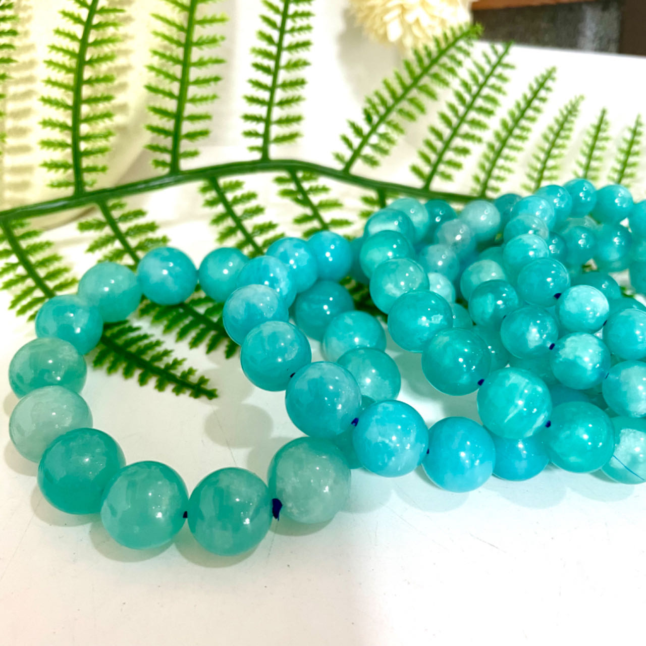 Amazonite Bracelet 8~13mm Energy Healing Crystals Jewelry for Women DIY Bracelet From IG Crystal
