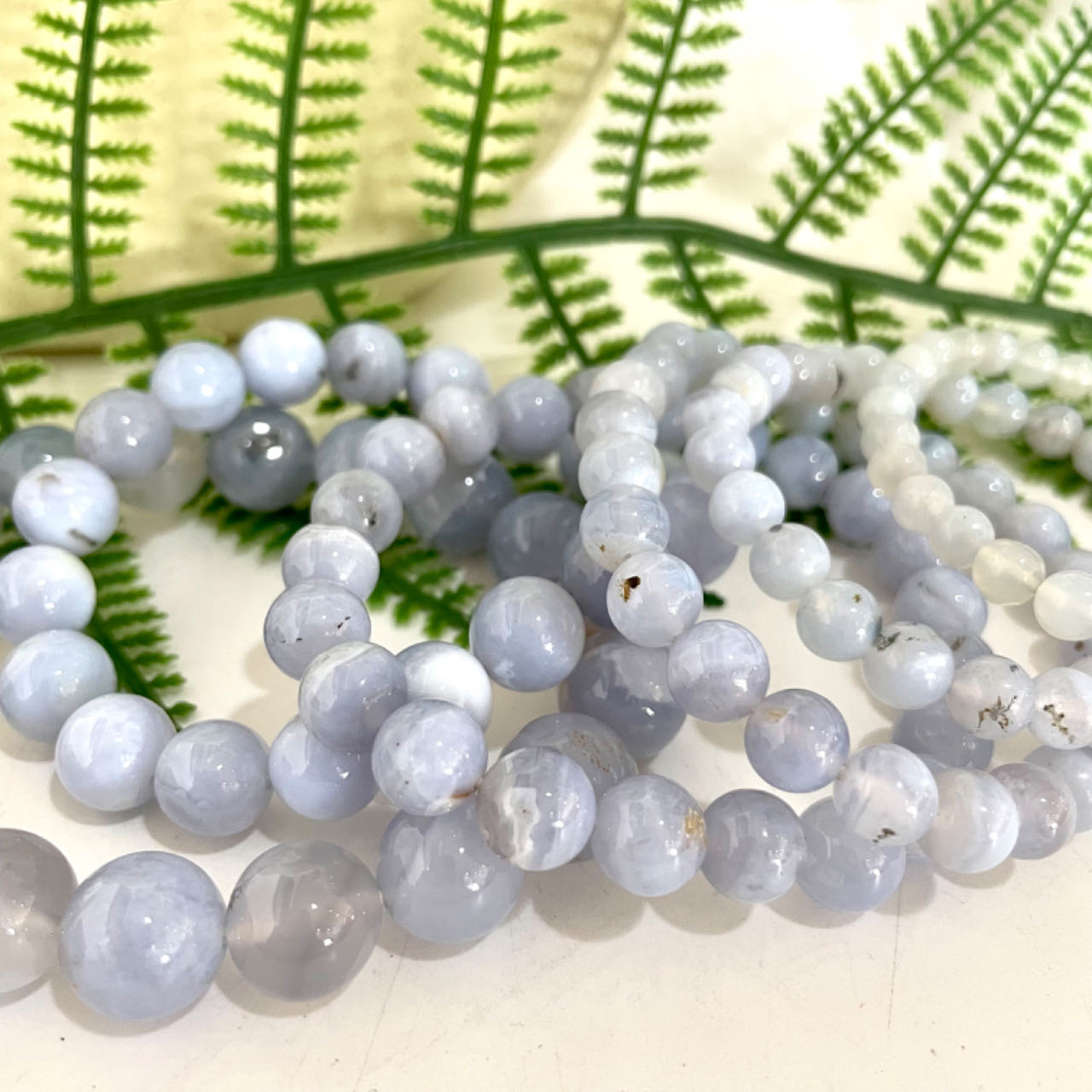 Blue Lace Agate Bracelet 6~12mm Energy Healing Crystals Jewelry for Women DIY Bracelet From IG Crystal