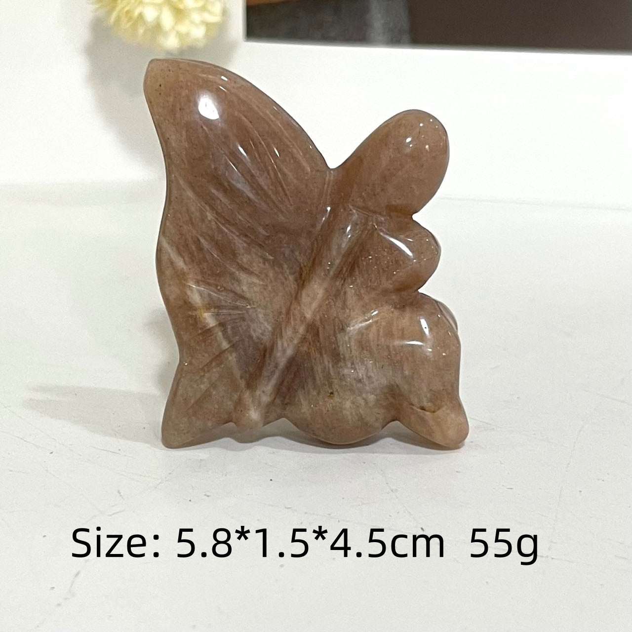 Peach Moonstone Animals Crystal Frog Wolf Flower Fairy Dog Fish Chicken Dinosaur Seal Bear Cat Dolphin Healing Stone Home Decoration From IG Crystal