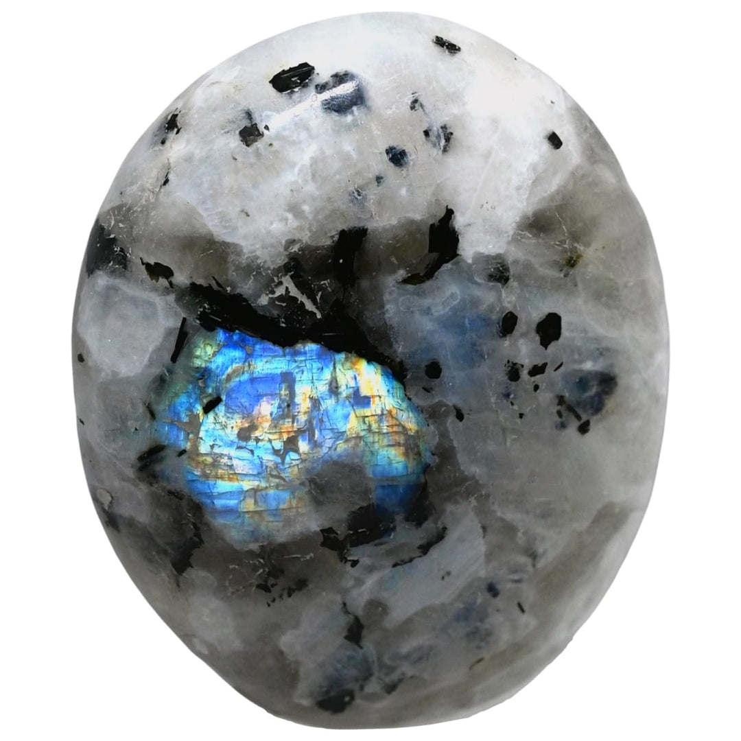 2~3PCS Moonstone Palm Stone Pocket Massage Worry Stone for Natural Body Chakra Balancing Reiki Healing and Crystal Grid From IG Crystal